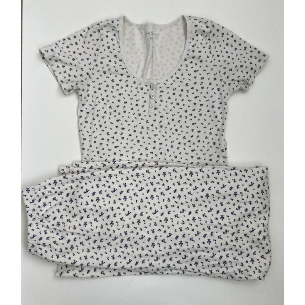 Brandy Melville Pointelle Knit Cottagecore Floral Matching Set Loungewear - Picture 10 of 10